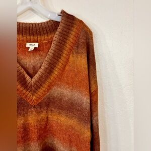 a.n.a | nwt sweater | size 1x | cozy orange striped